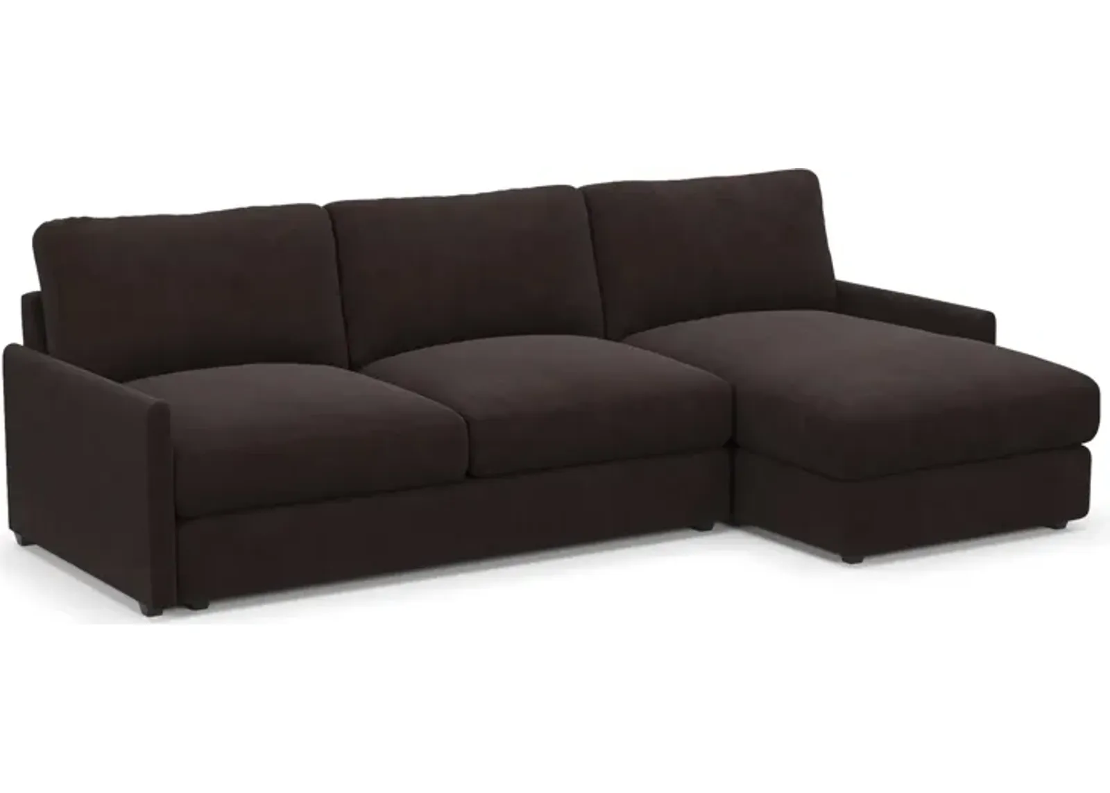 Jasper Foam Comfort 2-Piece Sectional with Right-Facing Chaise