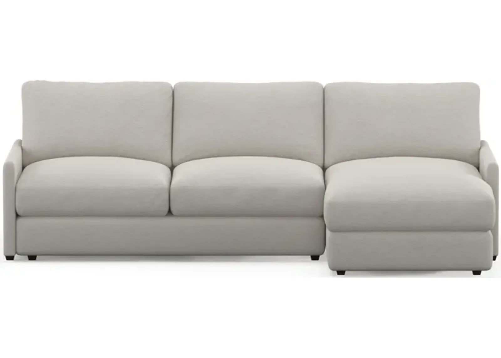 Jasper Foam Comfort 2-Piece Sectional with Right-Facing Chaise - Everton Grey