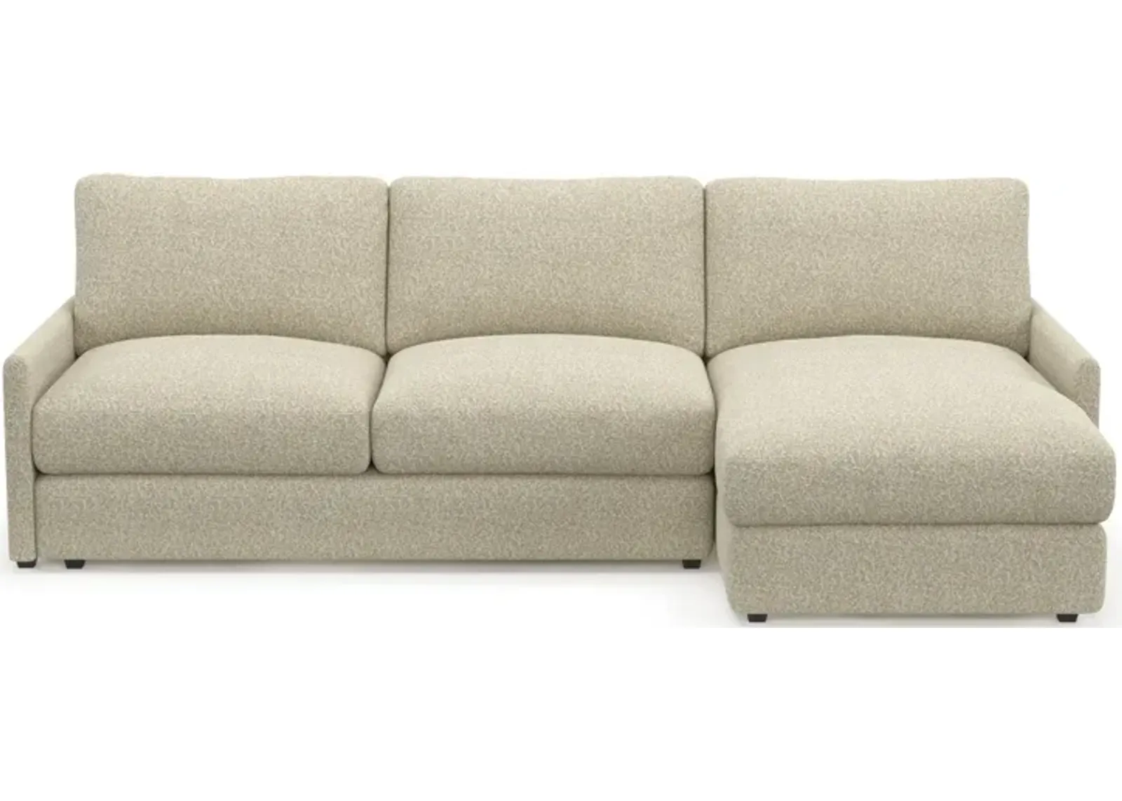 Jasper Foam Comfort 2-Piece Sectional with Right-Facing Chaise - Bloke Cotton