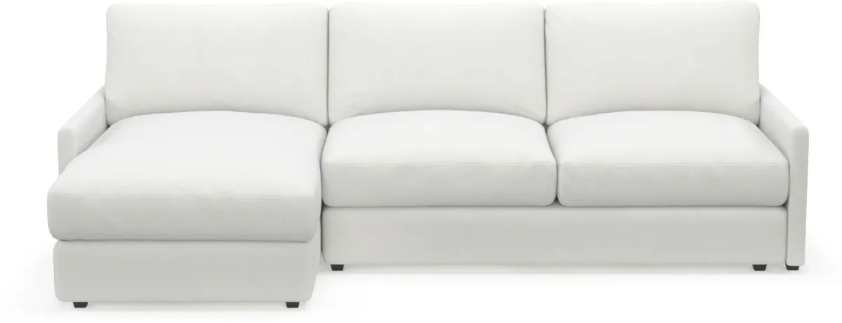 Jasper Foam Comfort 2-Piece Sectional with Left-Facing Chaise - Contessa Vanilla