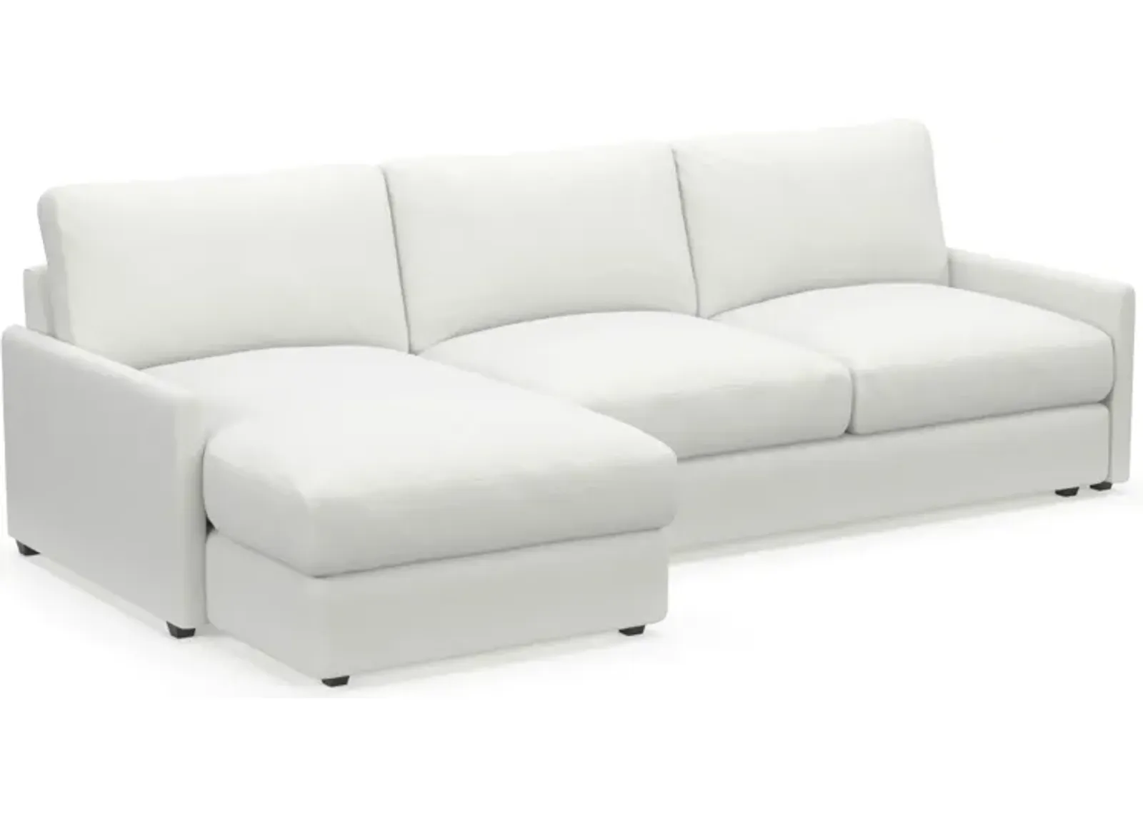 Jasper Foam Comfort 2-Piece Sectional with Left-Facing Chaise - Contessa Vanilla