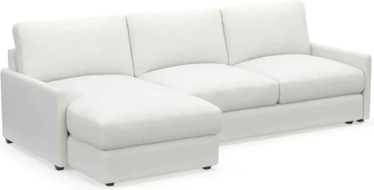 Jasper Foam Comfort 2-Piece Sectional with Left-Facing Chaise - Contessa Vanilla