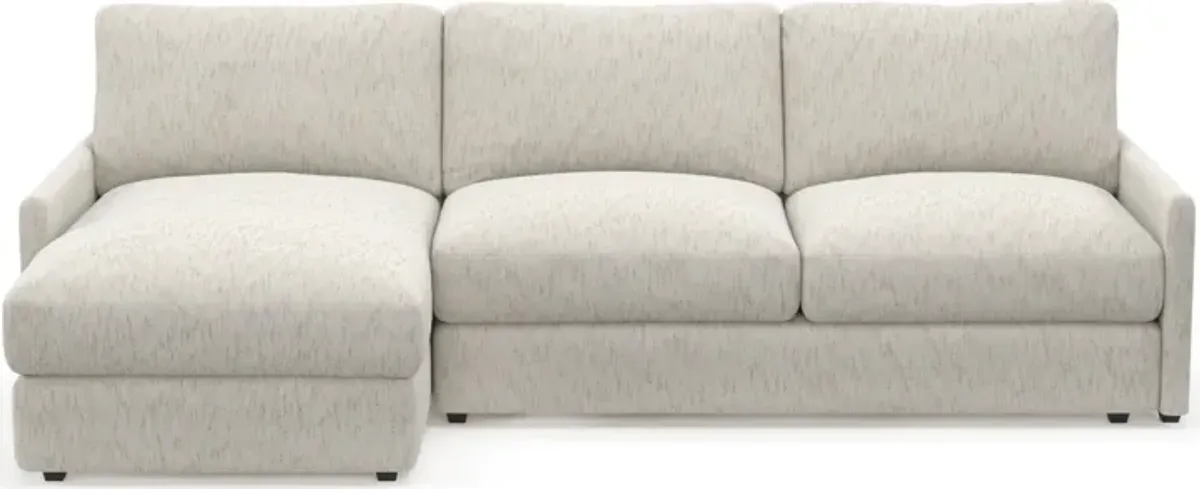 Jasper Foam Comfort 2-Piece Sectional with Left-Facing Chaise - P.T. Cream