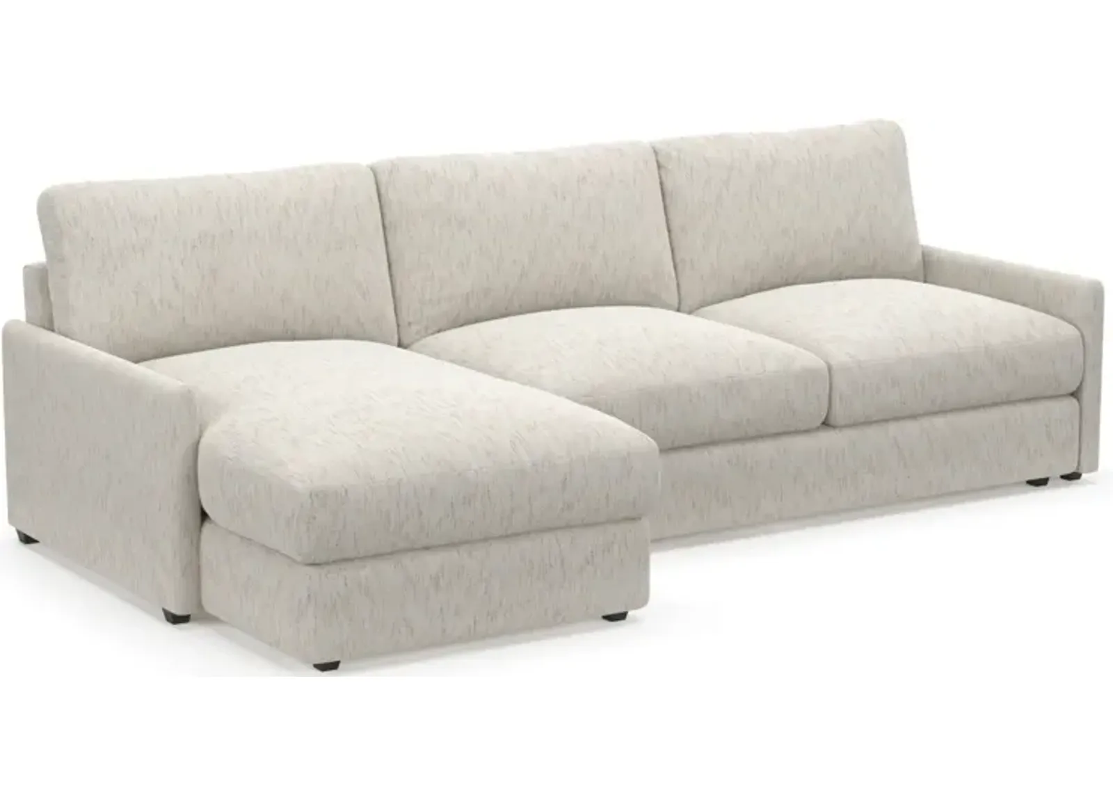 Jasper Foam Comfort 2-Piece Sectional with Left-Facing Chaise - P.T. Cream