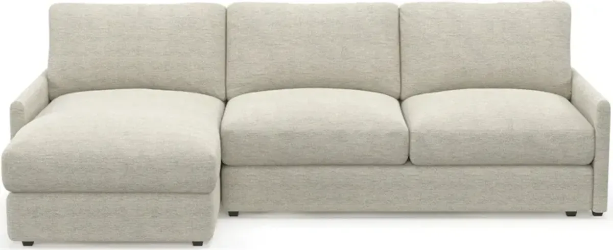 Jasper Foam Comfort 2-Piece Sectional with Left-Facing Chaise - Merino Chalk