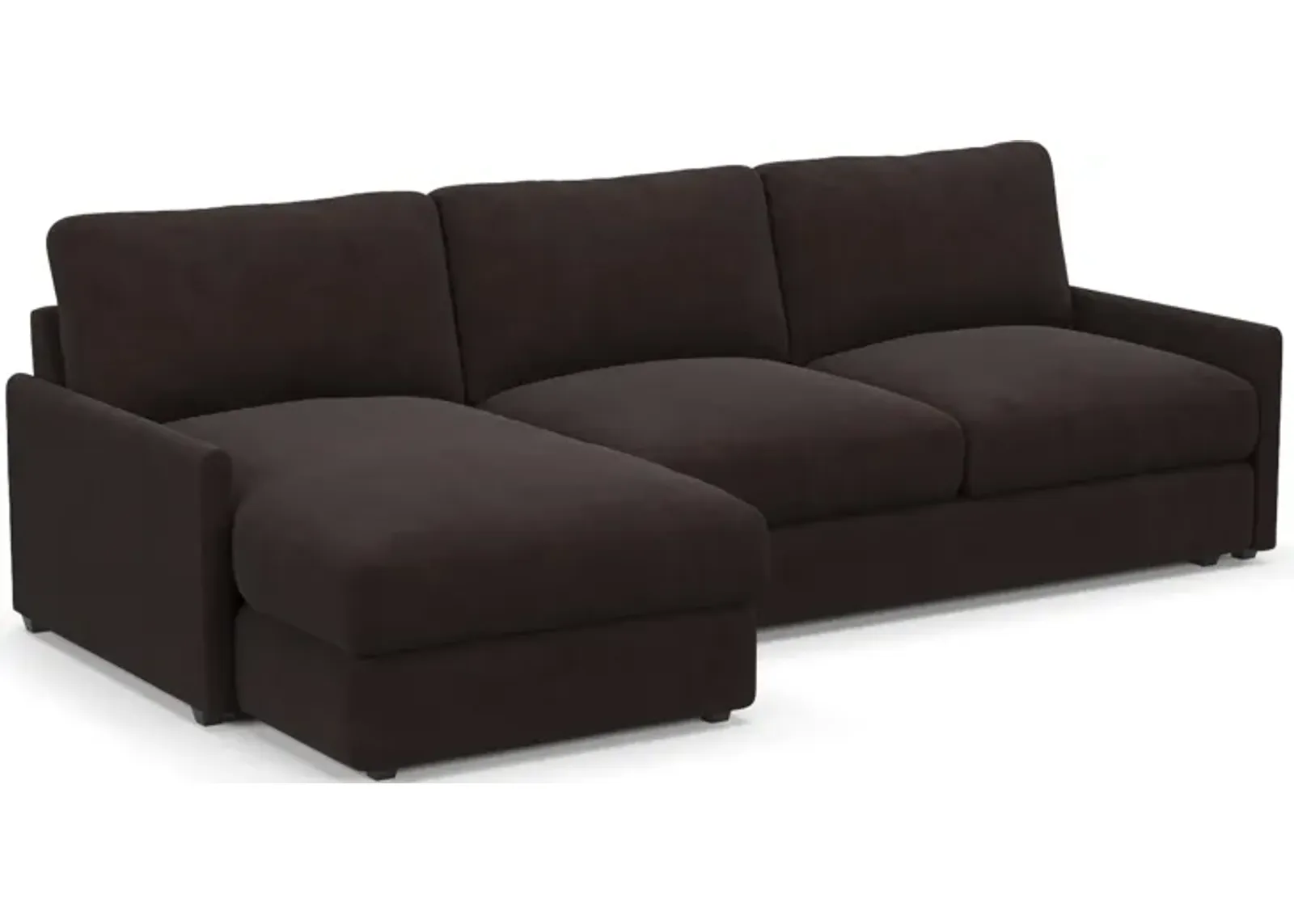 Jasper Foam Comfort 2-Piece Sectional with Left-Facing Chaise