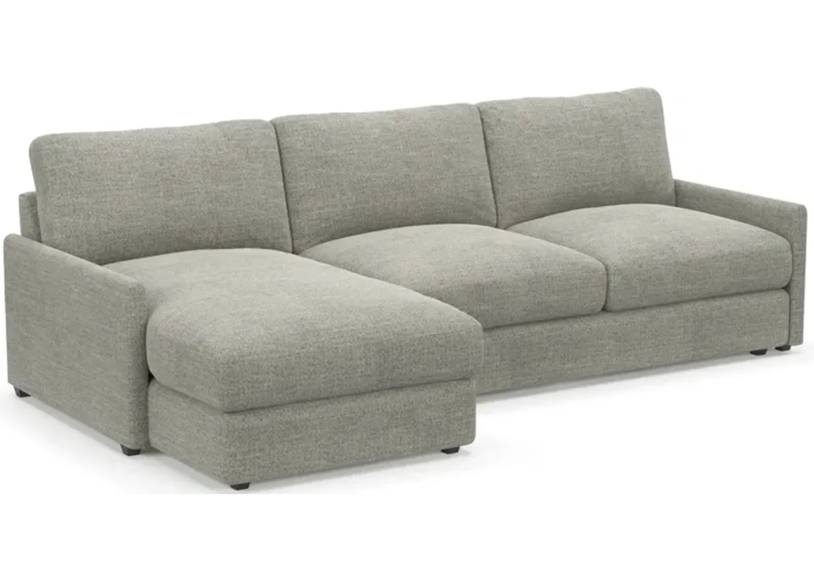 Jasper Foam Comfort 2-Piece Sectional with Left-Facing Chaise - Pandora Pepper