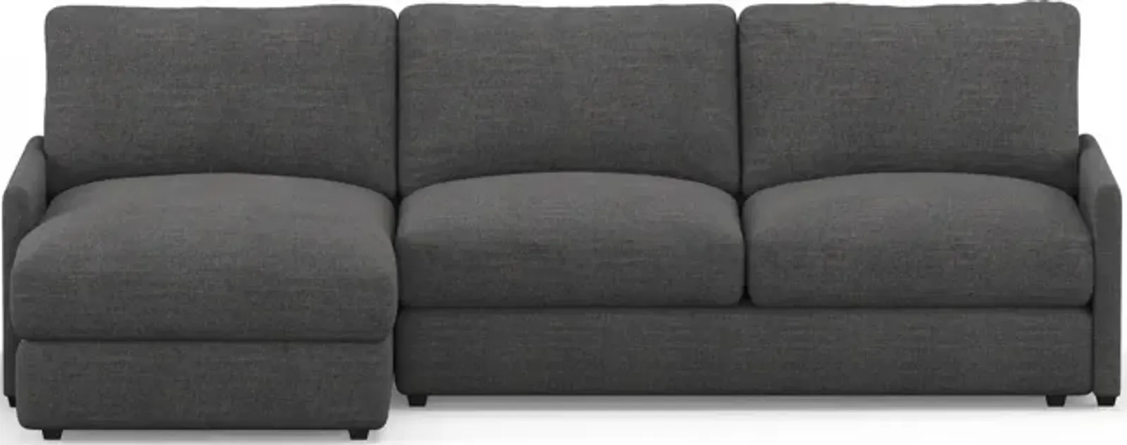 Jasper Foam Comfort 2-Piece Sectional with Left-Facing Chaise - Curious Charcoal