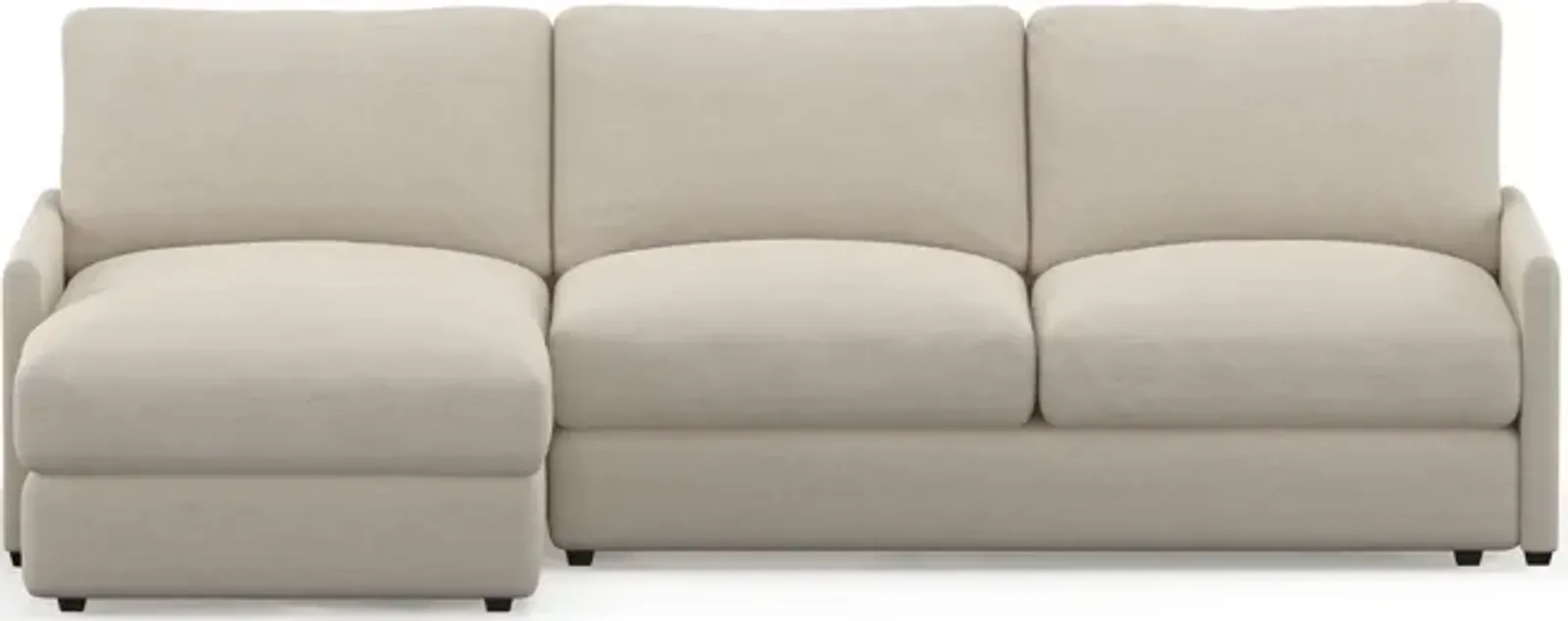 Jasper Foam Comfort 2-Piece Sectional with Left-Facing Chaise - Curious Pearl