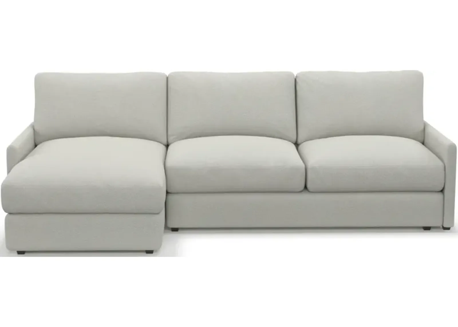 Jasper Foam Comfort 2-Piece Sectional with Left-Facing Chaise - Oslo Gray