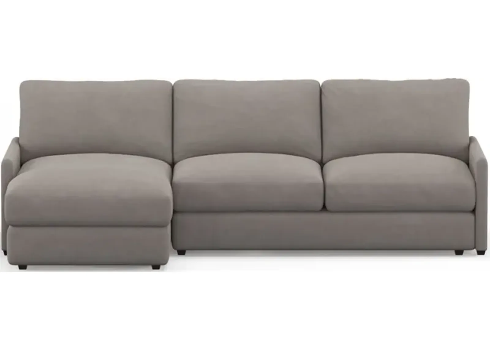 Jasper Foam Comfort 2-Piece Sectional with Left-Facing Chaise - Abington Fog