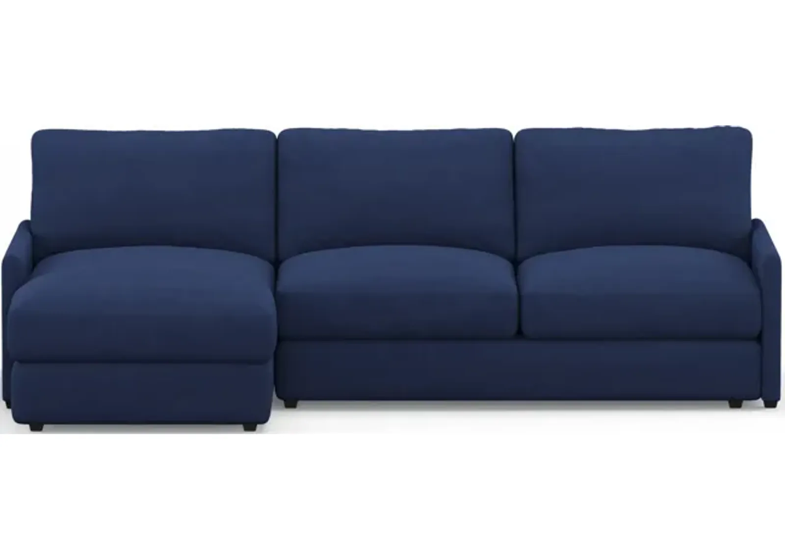 Jasper Foam Comfort 2-Piece Sectional with Left-Facing Chaise - Abington Indigo