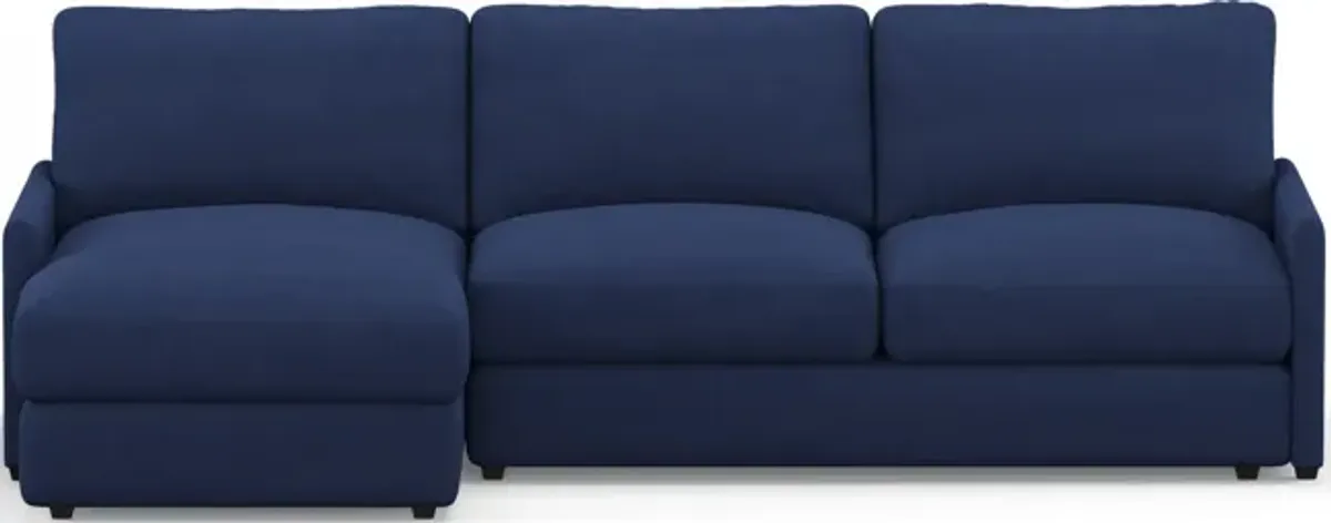 Jasper Foam Comfort 2-Piece Sectional with Left-Facing Chaise - Abington Indigo