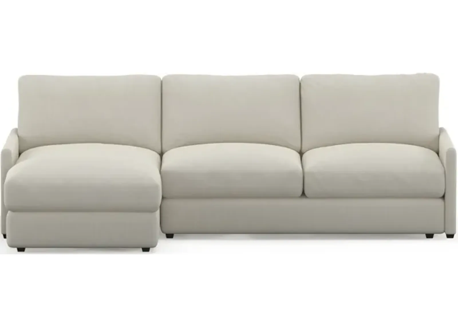 Jasper Foam Comfort 2-Piece Sectional with Left-Facing Chaise - Anders Ivory