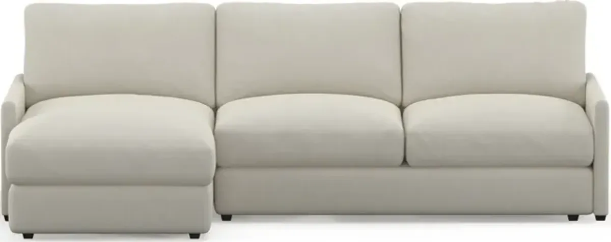 Jasper Foam Comfort 2-Piece Sectional with Left-Facing Chaise - Anders Ivory