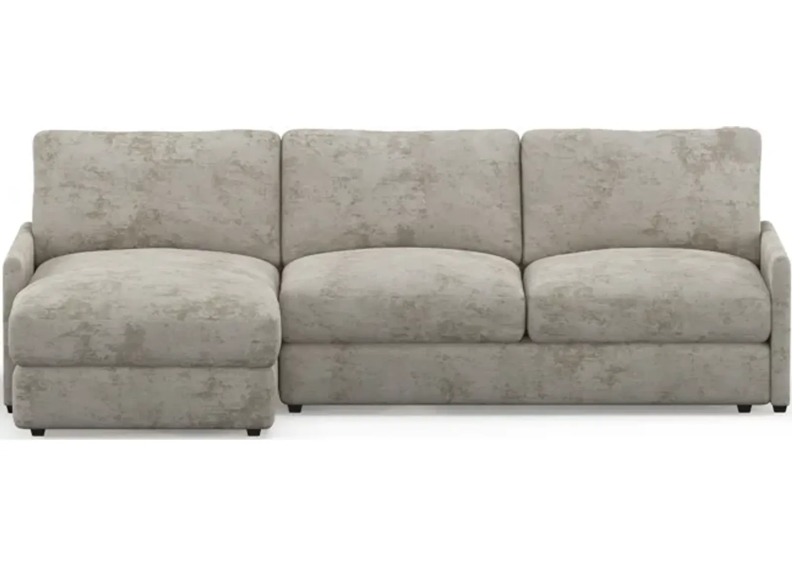 Jasper Foam Comfort 2-Piece Sectional with Left-Facing Chaise - Hearth Cement