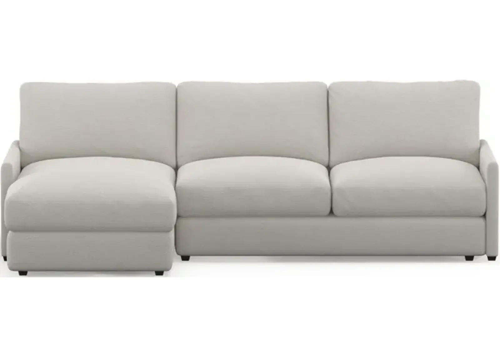 Jasper Foam Comfort 2-Piece Sectional with Left-Facing Chaise - Living Large White