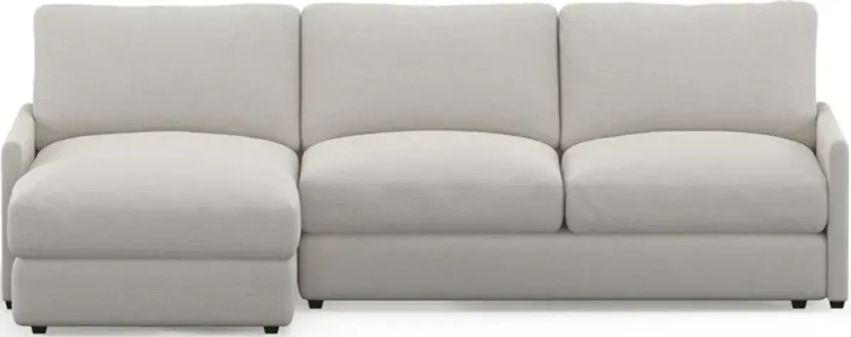 Jasper Foam Comfort 2-Piece Sectional with Left-Facing Chaise - Living Large White