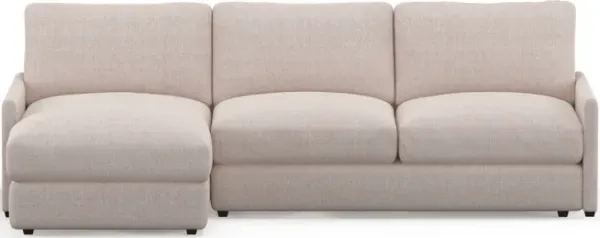 Jasper Foam Comfort 2-Piece Sectional with Left-Facing Chaise - Mason Porcelain