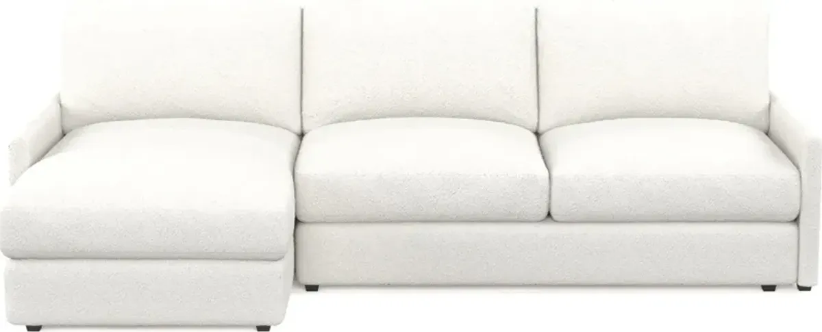 Jasper Foam Comfort 2-Piece Sectional with Left-Facing Chaise - Bloke Snow