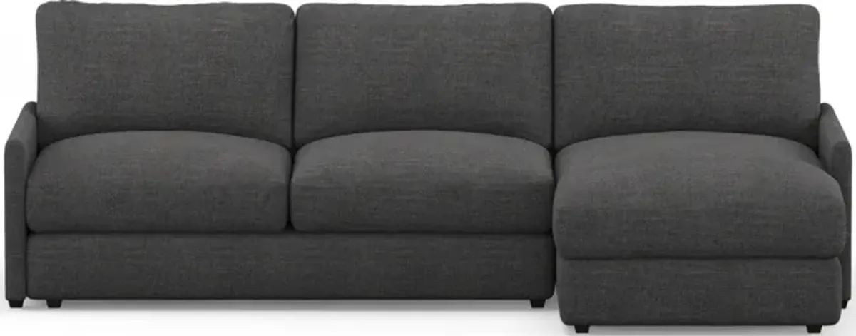 Jasper Hybrid Comfort 2-Piece Sectional with Right-Facing Chaise - Curious Charcoal