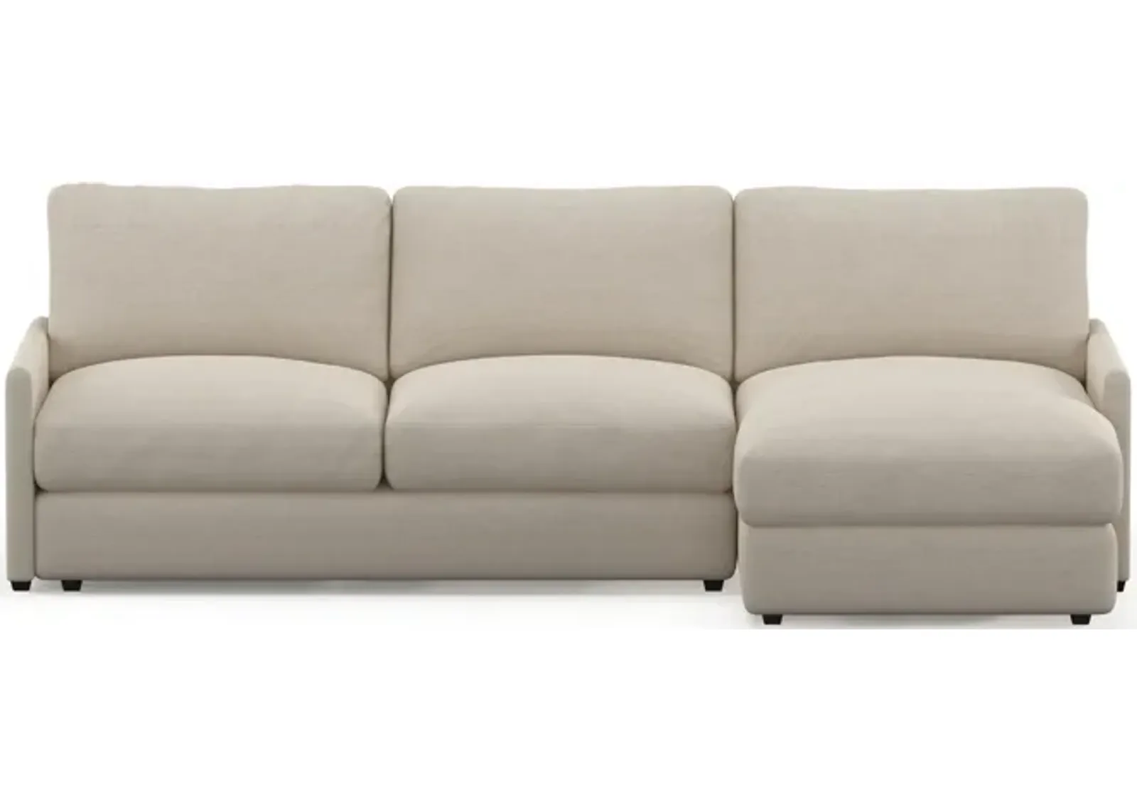 Jasper Hybrid Comfort 2-Piece Sectional with Right-Facing Chaise - Curious Pearl