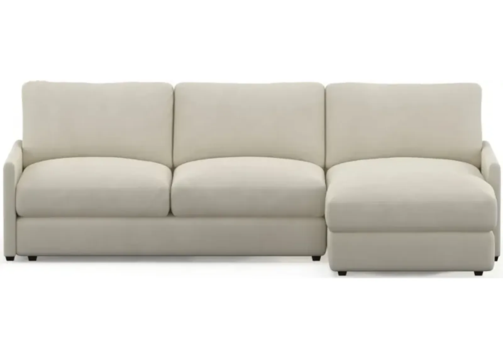 Jasper Hybrid Comfort 2-Piece Sectional with Right-Facing Chaise - Laurent Beach