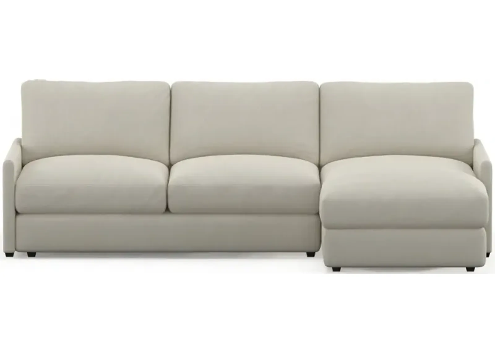 Jasper Hybrid Comfort 2-Piece Sectional with Right-Facing Chaise - Anders Ivory