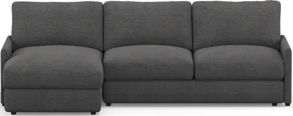 Jasper Hybrid Comfort 2-Piece Sectional with Left-Facing Chaise - Curious Charcoal