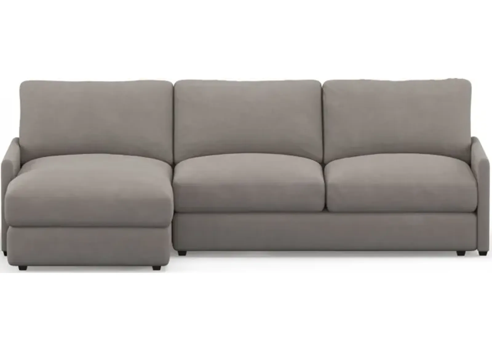 Jasper Hybrid Comfort 2-Piece Sectional with Left-Facing Chaise - Abington Fog