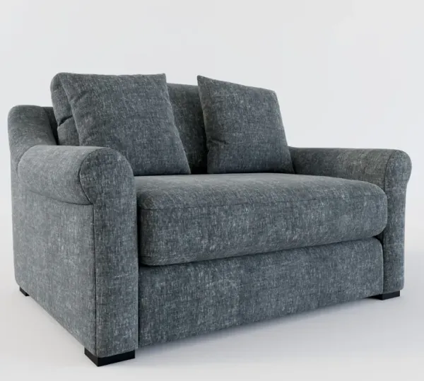 Bowery Foam Comfort Chair and a Half - Contessa Shadow