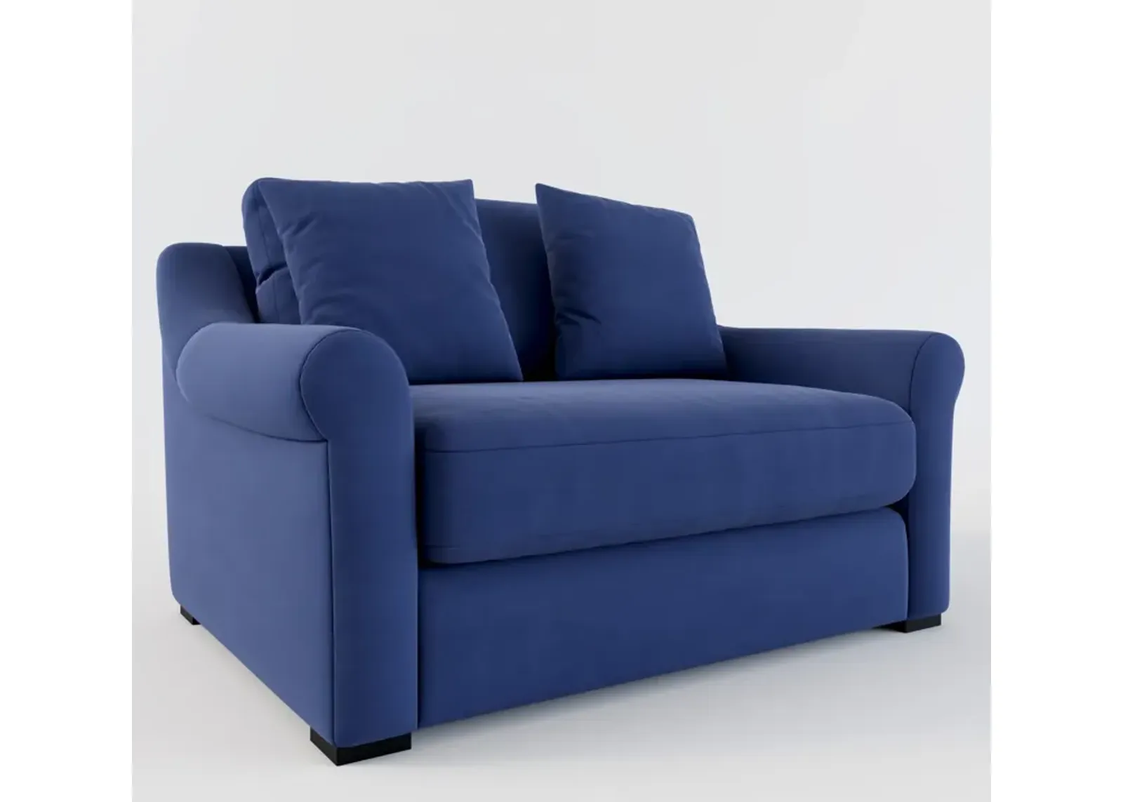 Bowery Foam Comfort Chair and a Half - Abington Indigo