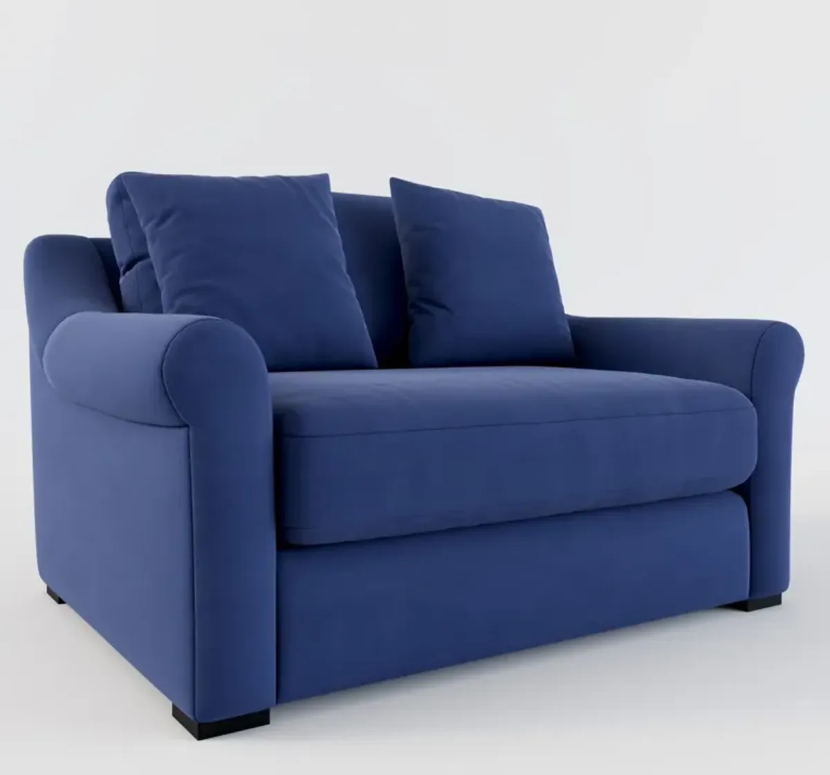 Bowery Foam Comfort Chair and a Half - Abington Indigo