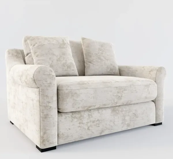 Bowery Foam Comfort Chair and a Half - Hearth Cement