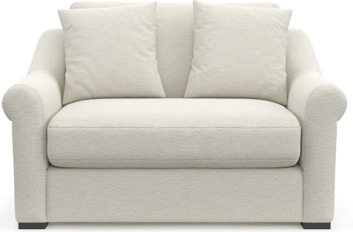 Bowery Foam Comfort Chair and a Half - Living Large White