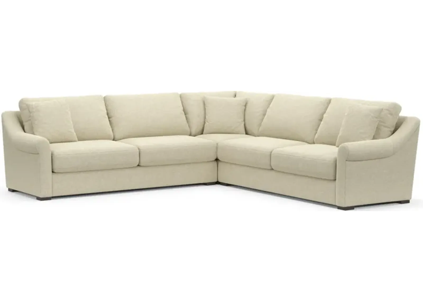 Bowery Foam Comfort Eco Performance 3-Piece Sectional - Bridger Shell