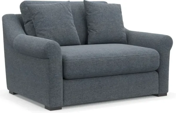Bowery Foam Comfort Eco Performance Chair and a Half - Bridger Navy