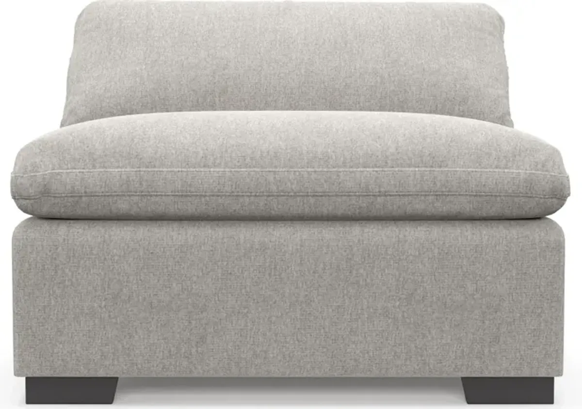 Plush Core Comfort Armless Chair - Burmese Granite