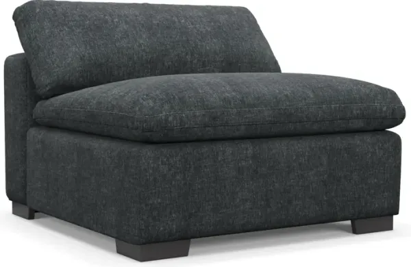 Plush Core Comfort Armless Chair - Contessa Shadow