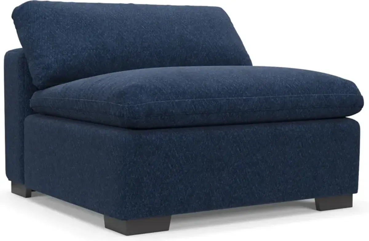 Plush Core Comfort Armless Chair - Oslo Navy