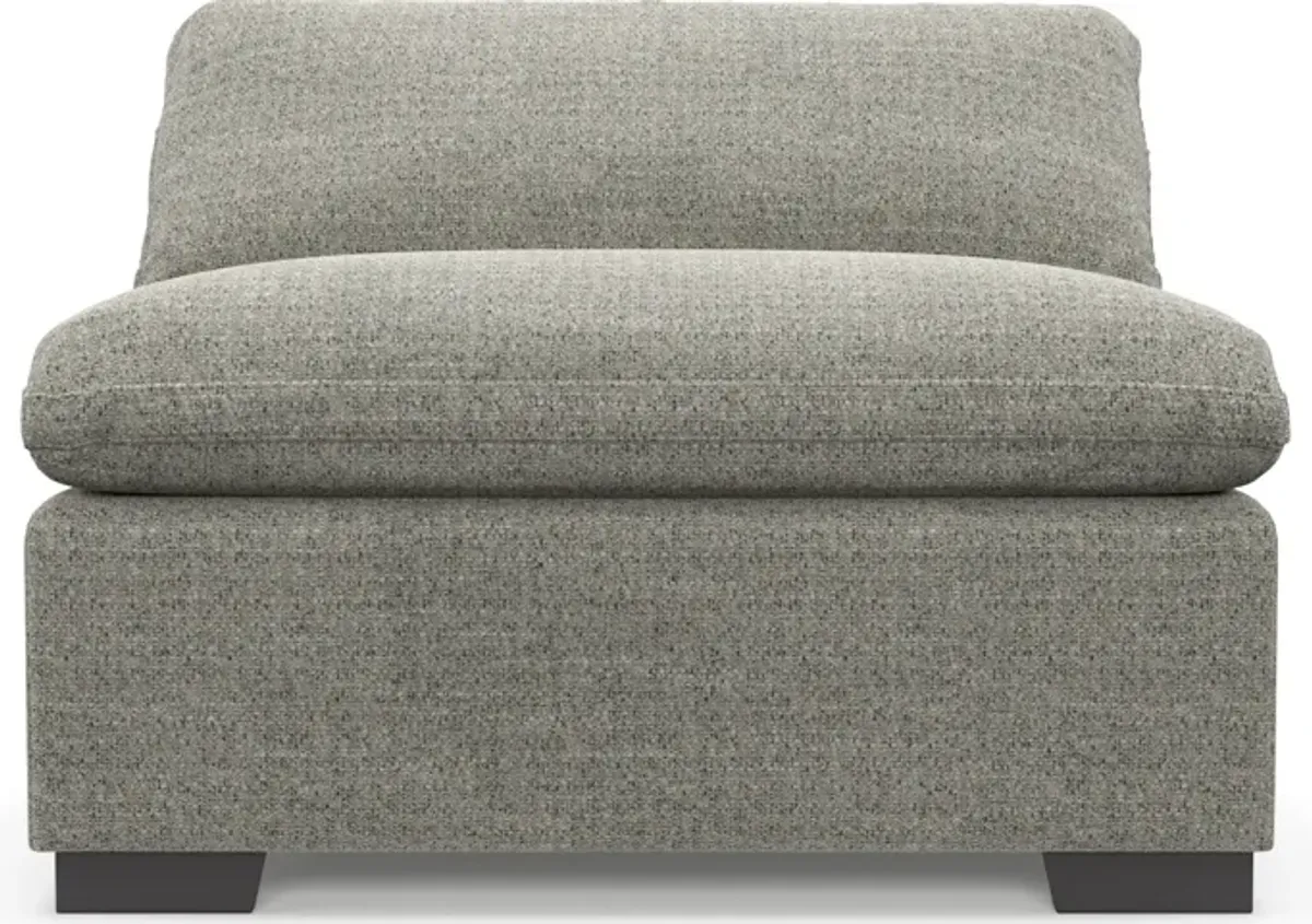 Plush Core Comfort Armless Chair - Pandora Pepper