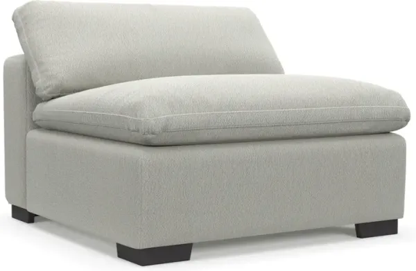 Plush Core Comfort Armless Chair - Oslo Snow