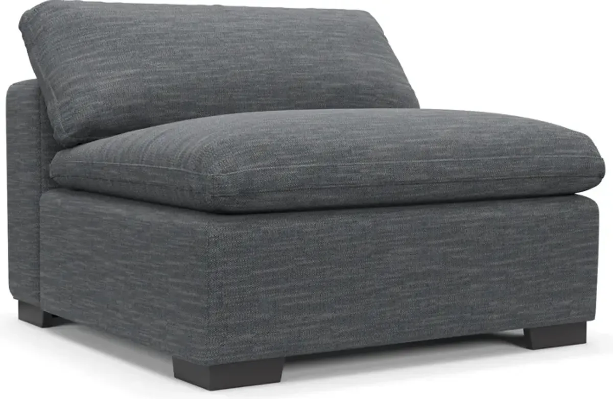 Plush Core Comfort Armless Chair - Dudley Indigo