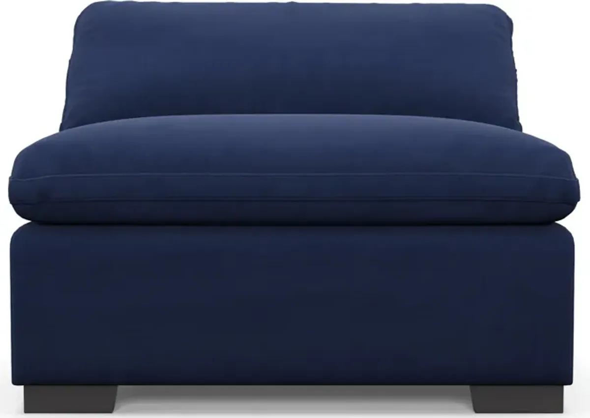 Plush Core Comfort Armless Chair - Abington Indigo