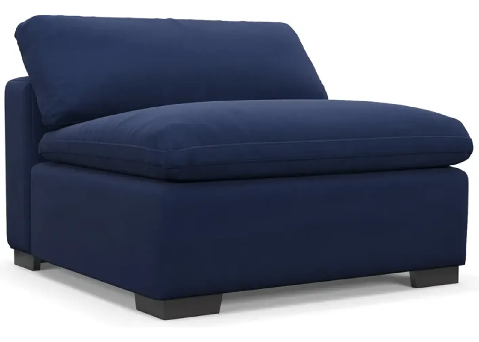 Plush Core Comfort Armless Chair - Abington Indigo