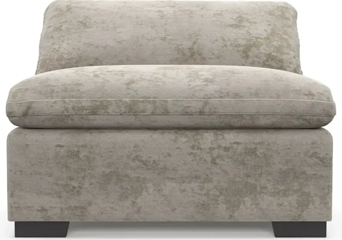 Plush Core Comfort Armless Chair - Hearth Cement