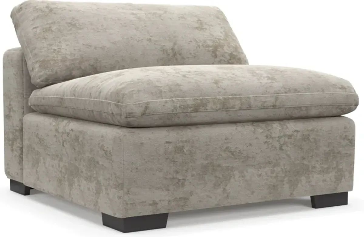 Plush Core Comfort Armless Chair - Hearth Cement