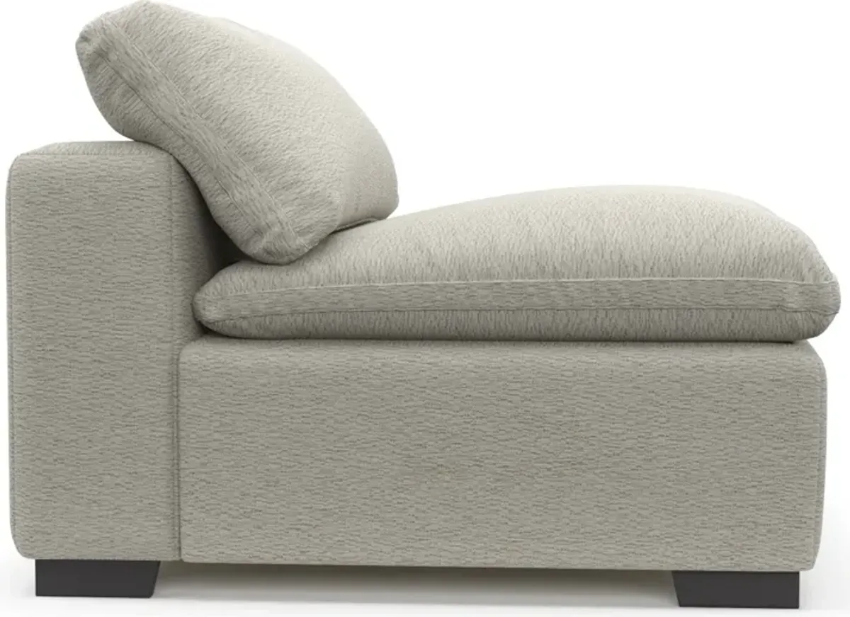 Plush Core Comfort Armless Chair - Everton Grey