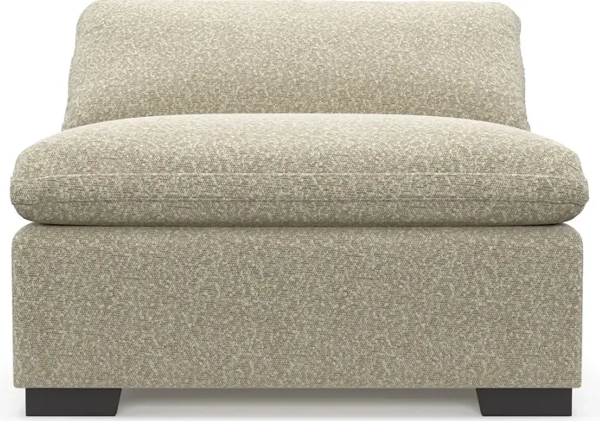 Plush Core Comfort Armless Chair - Bloke Cotton