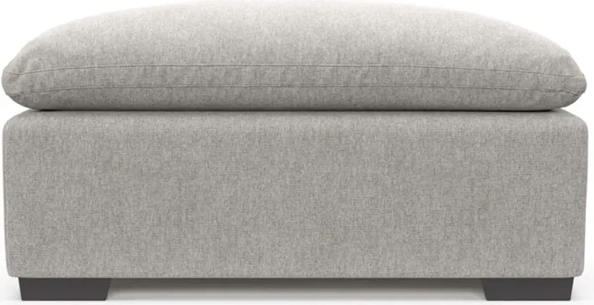 Plush Core Comfort Ottoman - Burmese Granite